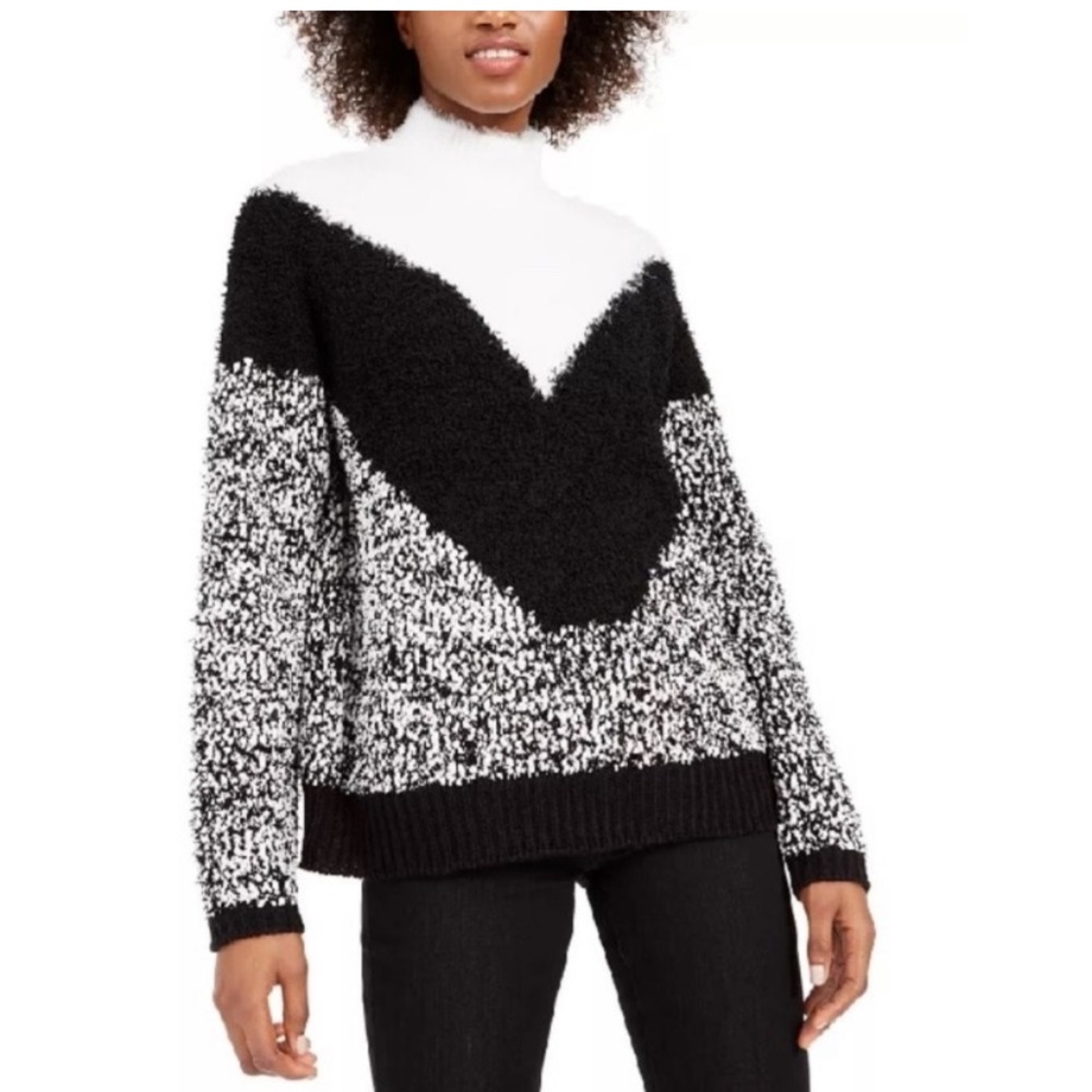Bar III size L mock neck sweater. Worn 1x EUC